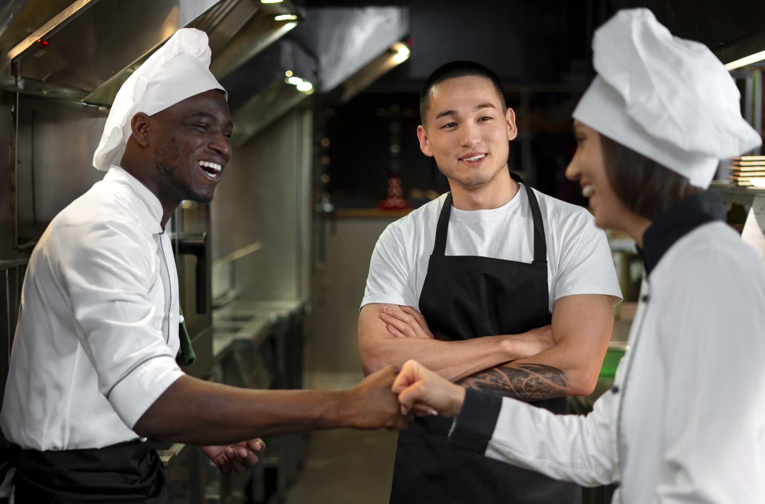 Liderança inspiradora na cozinha do restaurante